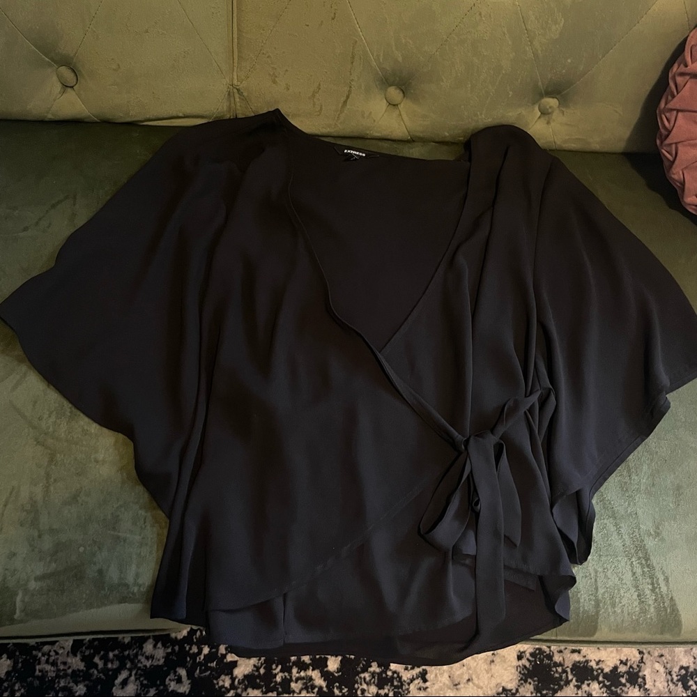 Express Tie-Front Blouse